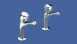 Sissons F1083 Fluted Sink Taps Pair