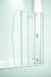 Coram 4 Folding Screen 865mm Chrome/plain Glass