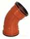 110mm 45deg Double Socket Pvc Bend
