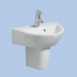 Twyford Fw4910 Flow Pedestal White Fw4910wh