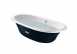 Eliptico Oval Cast Iron Bath With Blue Marine Exterior And Anti-slip Base 23365004