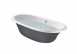 Eliptico Oval Cast Iron Bath With Grey Exterior And Anti-slip Base 23365000