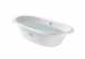 Eliptico Oval Cast Iron Bath With White Exterior And Anti-slip Base 23365007