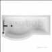 Concept 1700x700 No Tap Holes Left Hand Std Shower Bath