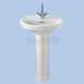 E100 Round 650mm Washbasin 2t E14332wh