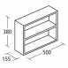 Concept Space Shelf 500 Gls Wht Fil In Unit E1435wg
