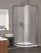 1200mm Premier Quadrant Frame Pack Polished Silver Etched Satin Modesty Panel 1