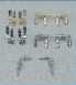 Pillar Hinges Gold Fini Compl Fixing Kit