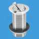 11/4 Inch Solid Basin Waste Plus Hndl Swvl Plug Cp