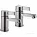 Aqualisa 450.01 Chrome Double Handle Deck Mount Basin Tap Set Of 2