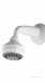 Aqualisa 99.30.20 White Turbostream Fixed Shower Head