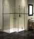 Polished Silver Aquaspace Square Walk-in Shower Side Panel 1900x1000mm