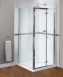 Fen0996aqu Polished Silver Shine Xtra Clear Glass Pivot Shower Door 1850x760mm