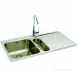 Carron Phoenix 101.0155.110 Ss Aria Kitchen Sink With 1.5 Bowl And Right Hand Drainer
