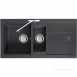 Graphite Bali Reversible Kitchen Sink With Drainer And Large 1.5 Bowl