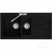 Jet Black Bali Reversible Large 1.5 Bowl Kitchen Sink And Drainer