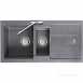 Stone Grey Bali Kitchen Sink Reversible With Drainer And Large 1.5 Bowl