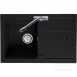 Graphite Bali Reversible Kitchen Sink With Drainer And Compact Single Bowl
