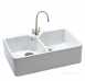 Carron Phoenix Cbc200wh1wca White Belfast Ceramic Double Bowl Kitchen Sink