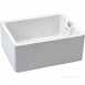 White Belfast Ceramic Single Bowl Kitchen Sink With Weir Overflow