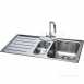 Isis Deep Square 1.5 Bowl Kitchen Sink With Left Handed Drainer