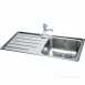 Isis Deep Square Single Bowl Kitchen Sink With Left Hand Drainer