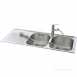 Lavella Kitchen Sink With Left Hand Double Bowls And Drainer