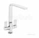 Carron Phoenix 2t1000 Chrome Rennie Chrome Double Handle Kitchen Tap