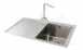 Carron Phoenix 101.0158.041 Ss Vela Single Bowl Kitchen Sink With Right Hand Drainer