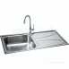 Zeta Linen Reversible Kitchen Sink With Large Square Single Bowl And Drainer