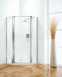 Coram Ope90cuc Chrome Optima 900mm Pentagon Shower Enclosure