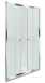 Coram Optima Bifold Door 1000mm White/clear Glass Glass