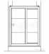 Coram Osl14sm1cd Chrome Optima 1400mm Sliding Shower Door Set With Modesty Glass