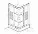Chrome Premier 900mm Corner Entry Shower Enclosure Pack With Striped Modesty Panels