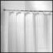 Croydex Gp00840pc Chrome High Performance Shower Curtain In White 1800mm