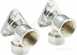 Deva 095wallext Chrome Bib Tap Elbow Pair