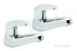 Deva Adore102 Chrome Adore Chrome Bath Taps Pair