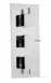 Deva Squvtrit03 Chrome Thermosurevertical Cube Triple Lever Shower Valve