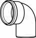 Glow-worm A2044700 White Plume Management Kit 90 Degree Bend 47