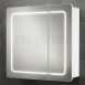 Hib 9102200 White Alabama Split Door Bathroom Cabinet Back-lit Illumination