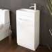 Hib 1370010 Medium Oak Revio Athena Floor Standing Cloakroom Unit Single Door