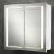 Hib 9102000 White Colorado 500x630mm Double Bathroom Cabinet Door Back-lit