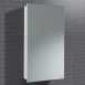 Hib 993.804003 Denia Bathroom Cabinet With Oversized Mirrored Door And Glass Shelves