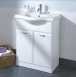 Hib 993.206315 White Denia 650mm Bathroom Vanity Base Unit Two Doors