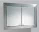 Hib 1062200 Ss Gamma Bathroom Cabinet With Double Mirrored Doors Inside Frame