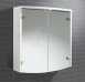 Hib 41100 White Joba Illuminated Bathroom Cabinet With Double Mirrored Doors