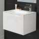 Hib 1420142 White Sienna 600x400mm Wc Vanity Unit Soft Close Drawer