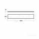 E6802wg White Gloss Concept Vanity Unit Plinth 18 X1200mm