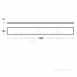 E6804wg White Gloss Concept Vanity Unit Plinth 1800x180mm