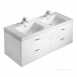 E6512wg White Gloss Concept Vanity Unit 1300mm 4 Drawers
